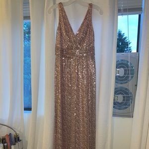 David's Bridal Dresses - David’s Bridal Rose Gold Sequin Bridesmaid Dress David's Bridal Dresses - David’s Bridal Rose Gold Sequin Bridesmaid Dress